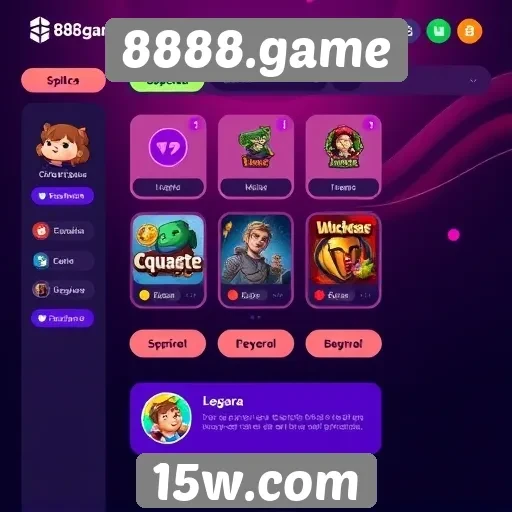 Interface do usuário no 8888.game é intuitiva